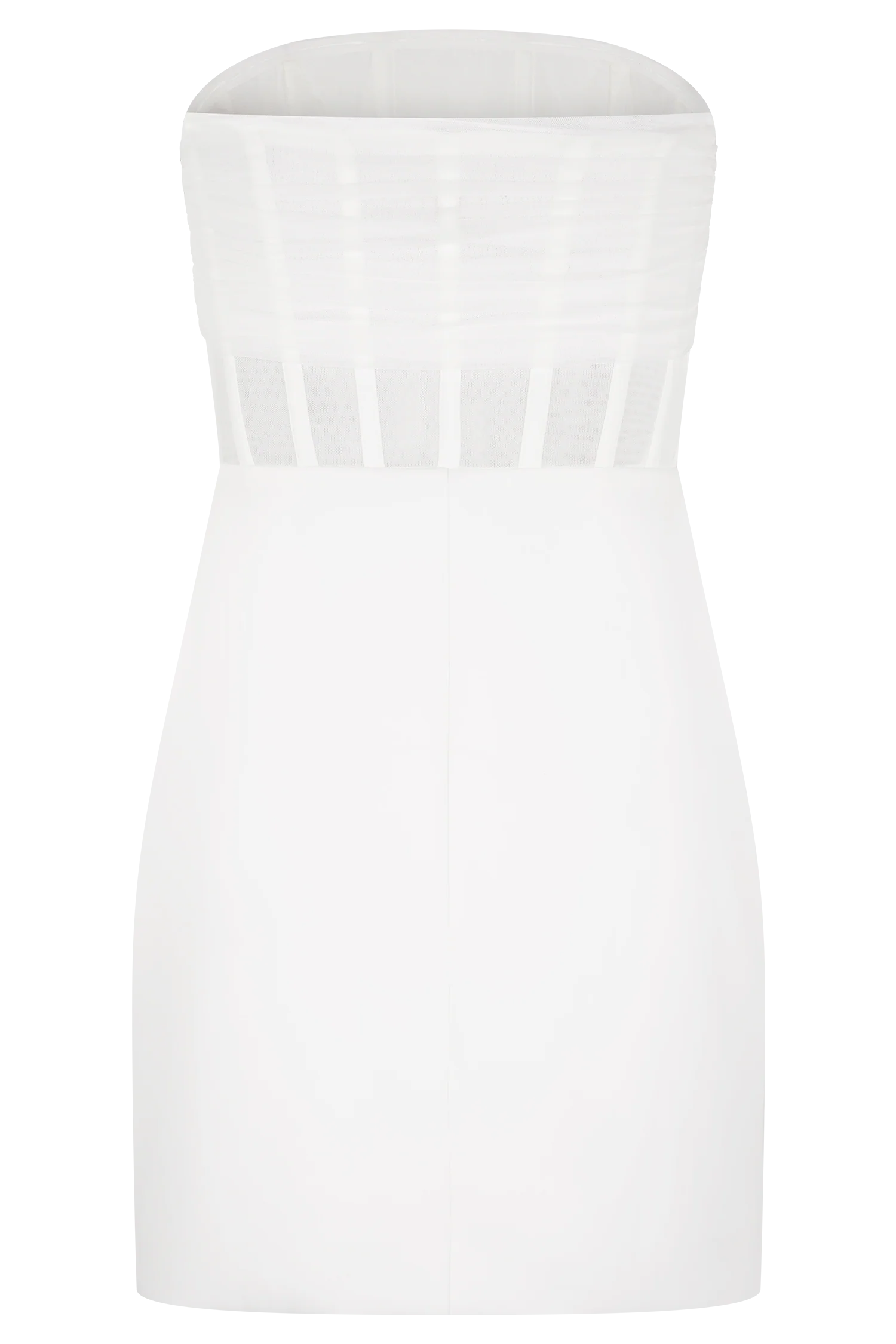Palmer Mesh Corset Mini Dress Ivory