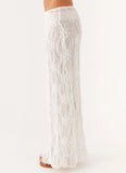 Effortlessly Low Rise Maxi Skirt Ivory