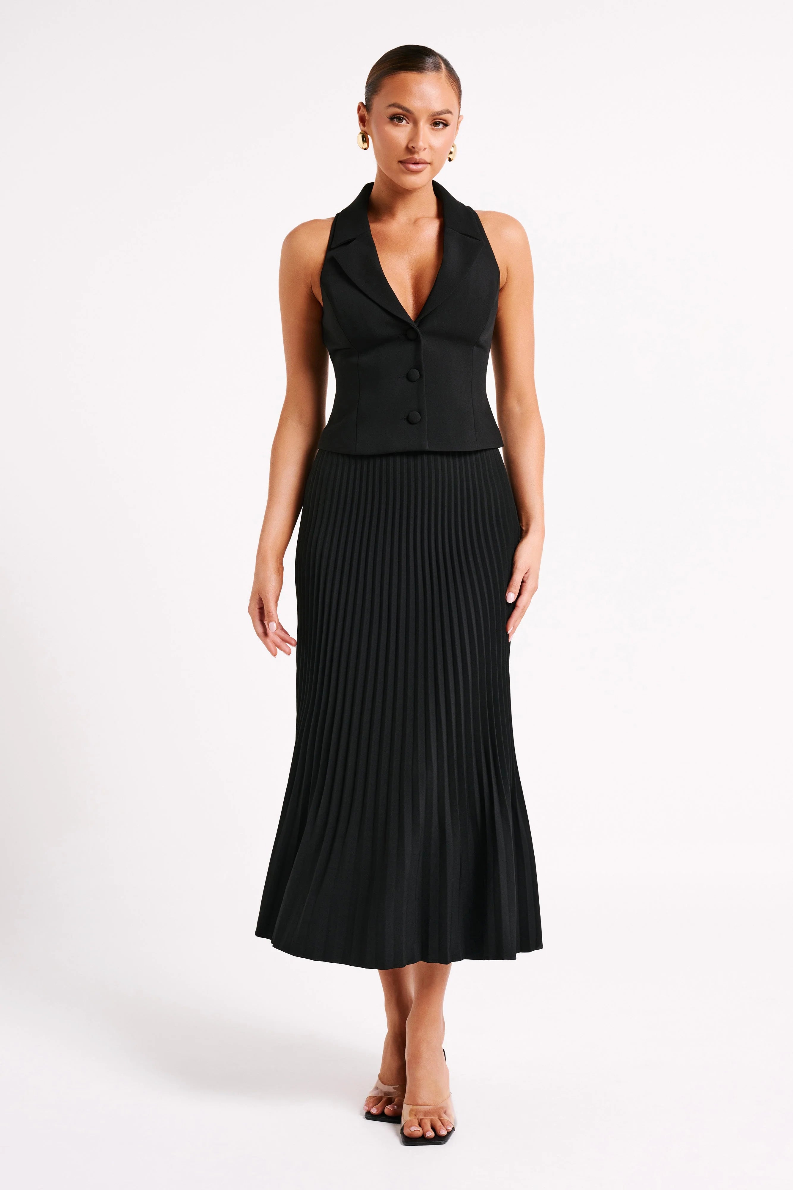 Mura Suiting Vest Black