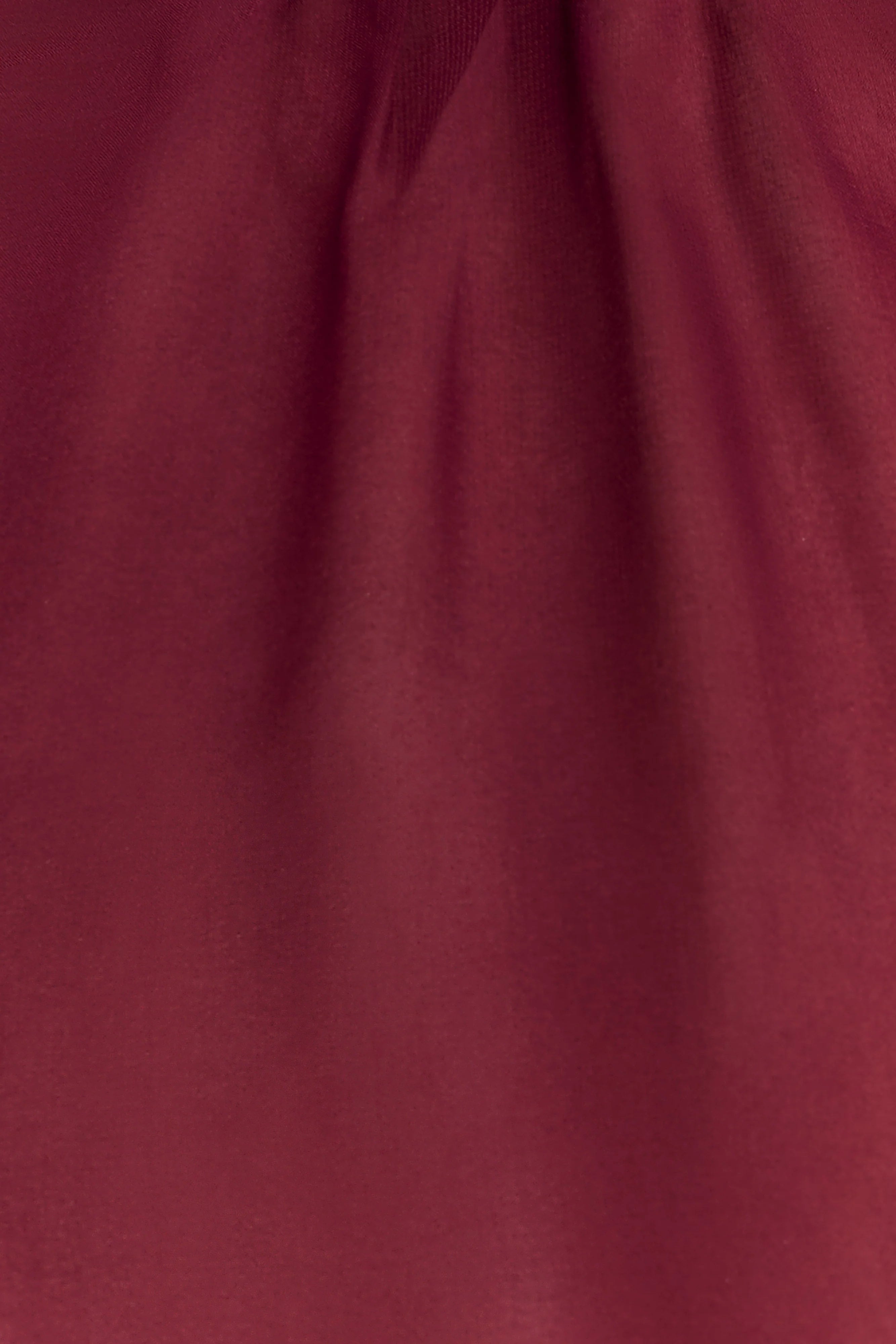 Nimah Chiffon Ruffle Mini Dress Wine