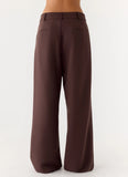 Sora Low Rise Pant Dark Chocolate