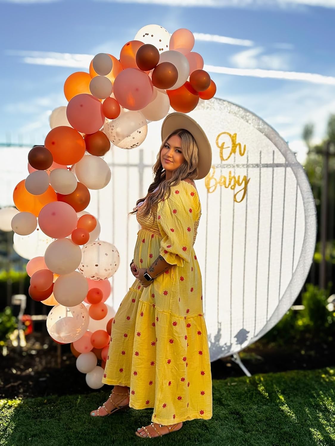 Women Floral Embroidered Maxi Dress Long Puff Sleeve Square Neck Bohemian Flowy Dress with Pockets Summer Fall