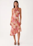Sinnie Midi Dress Botanic Cheetah