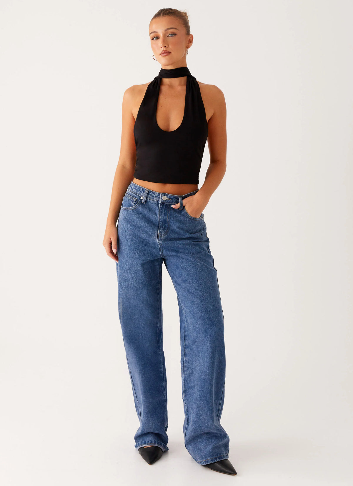 Back Again Straight Leg Denim Jeans True Blue