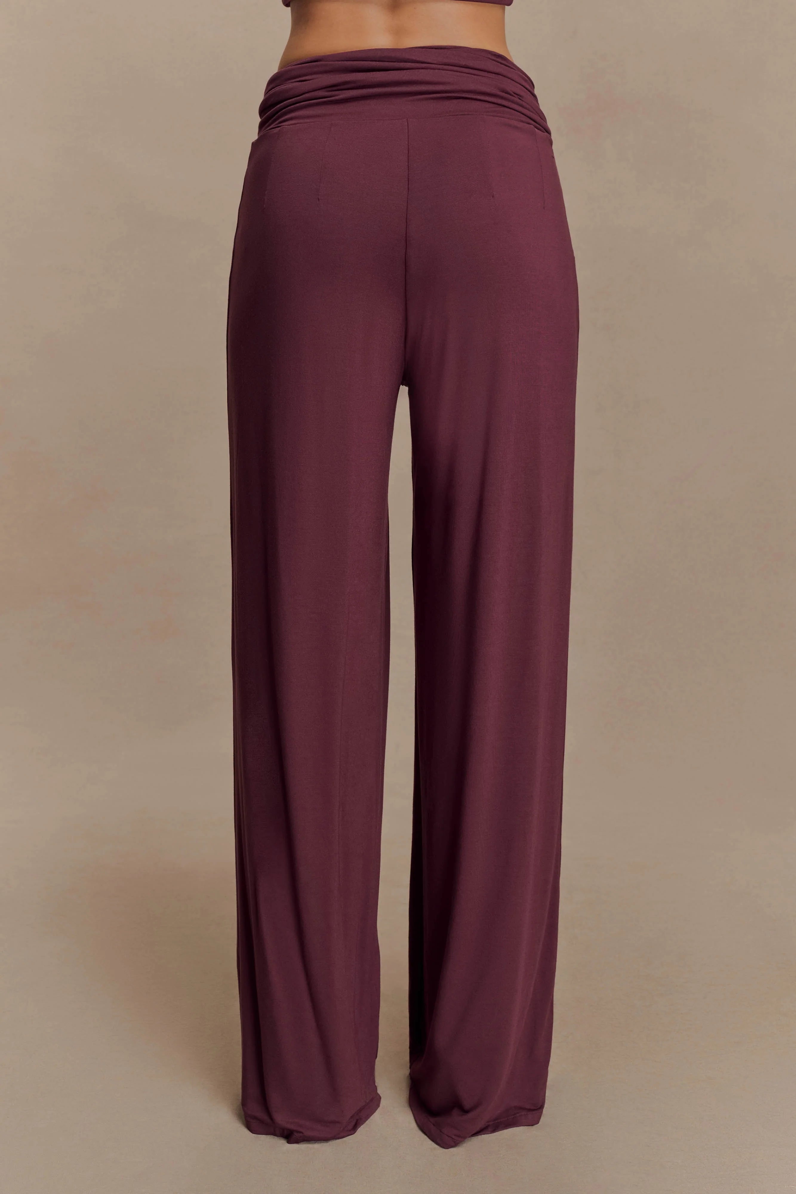 Ramona Modal Straight Leg Pant Mahogany