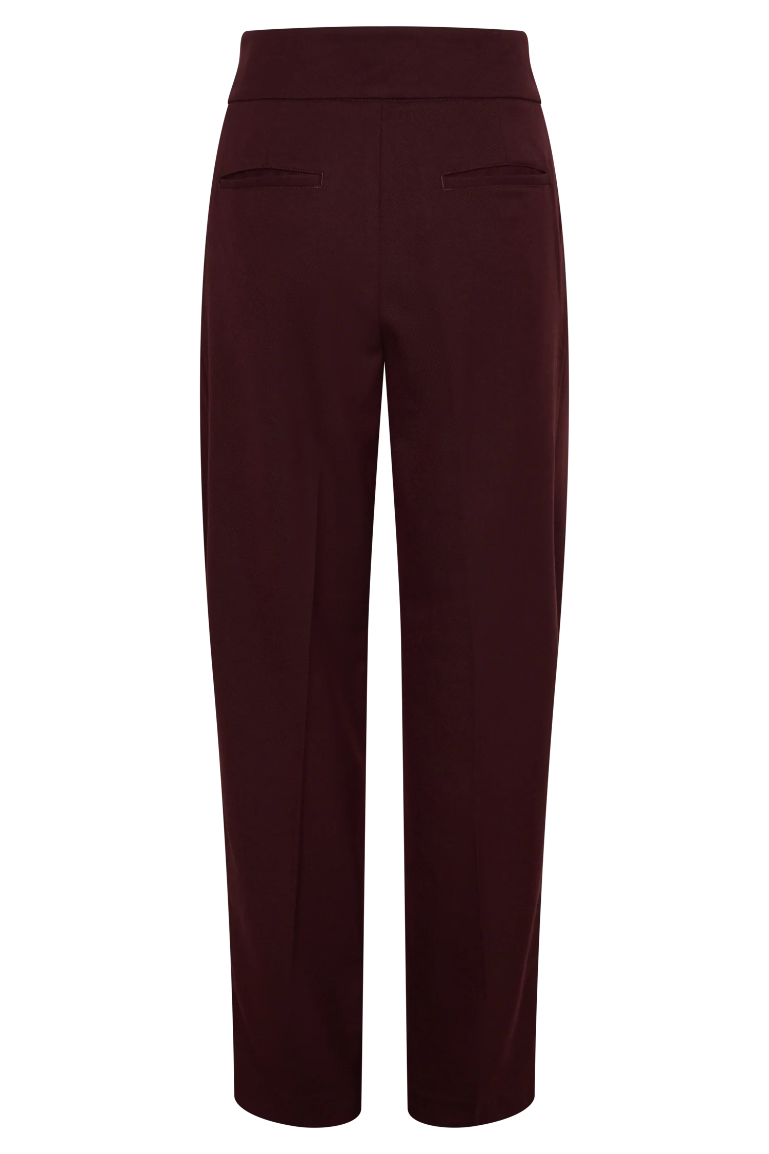 Penelope Pleated High Waisted Pants Mahogany