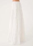 Yours To Keep Maxi Skirt White