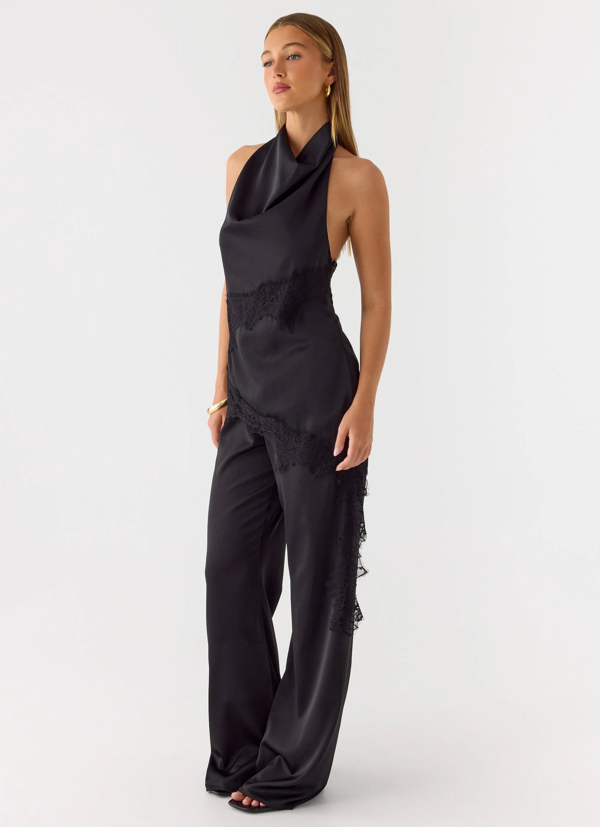 Emilee Cowl Top Black