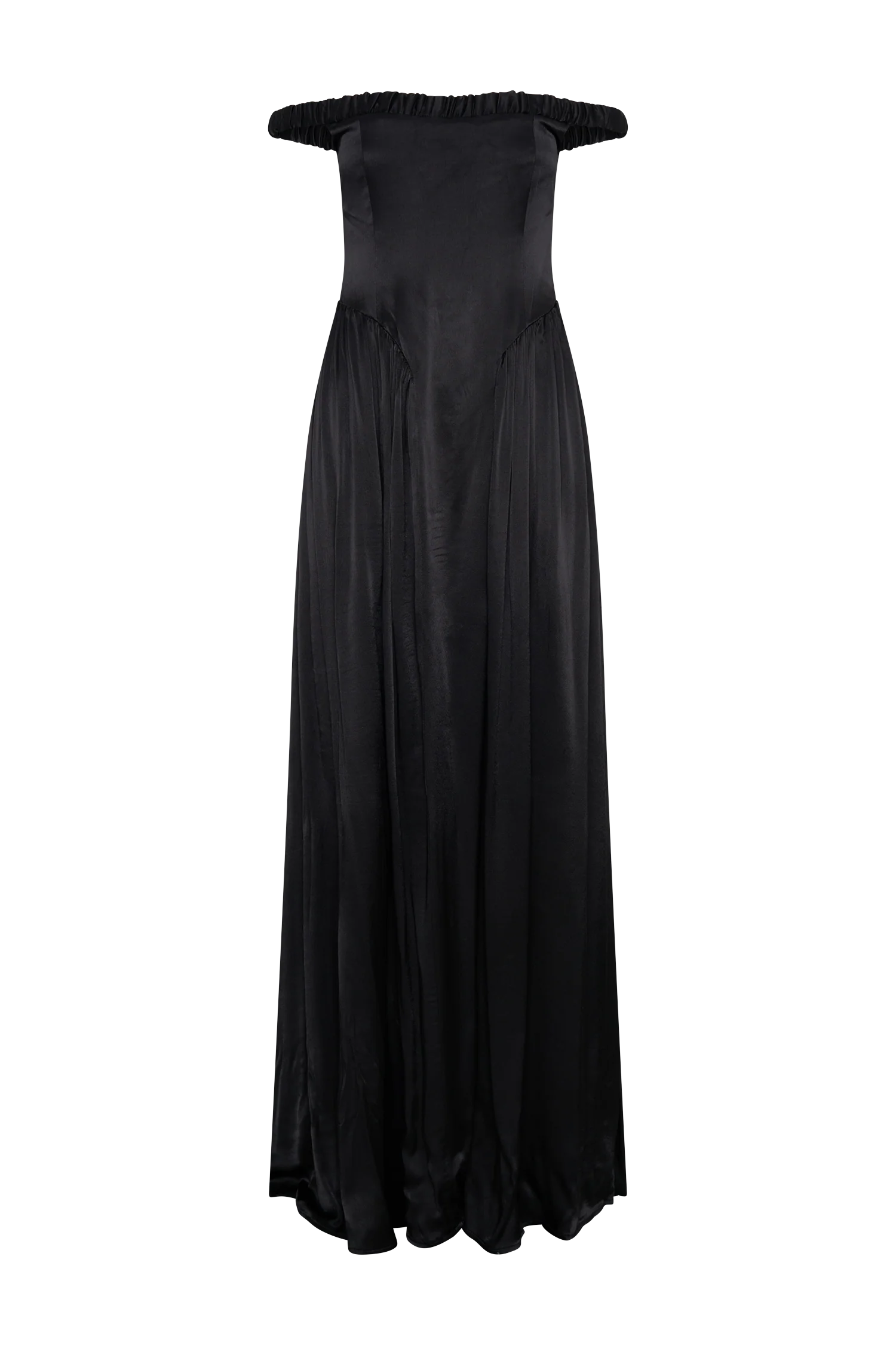 Coco Dropped Waist Maxi Dress Black