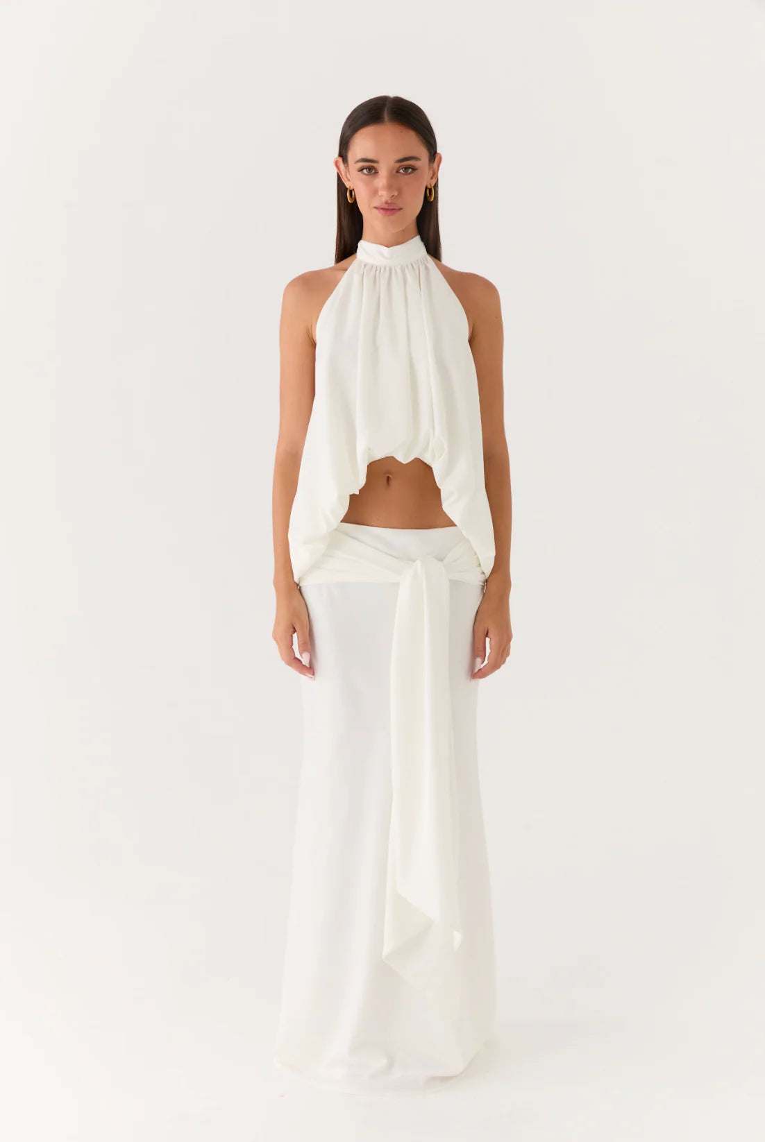Eirlys Maxi Skirt - White