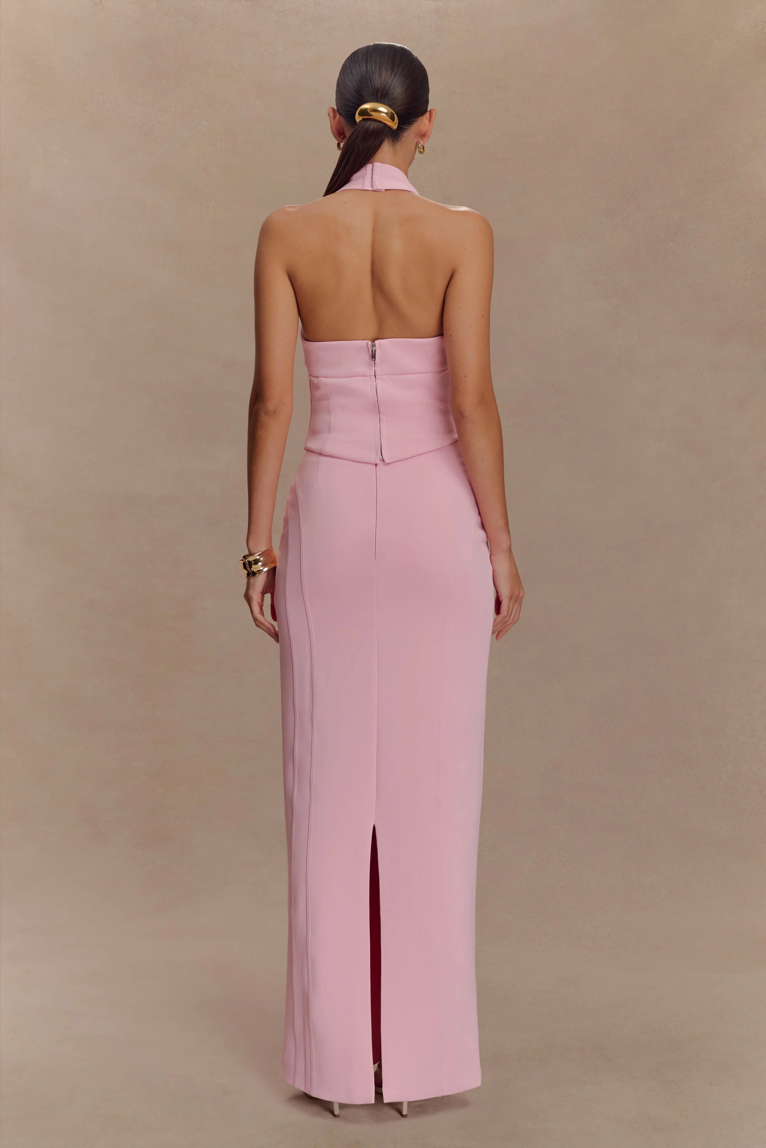 Meadow Corset Halter Top Candy Pink