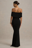Bowden Black Bardot Maxi Dress