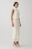 Malone Bandage Knit Midi Dress Ivory