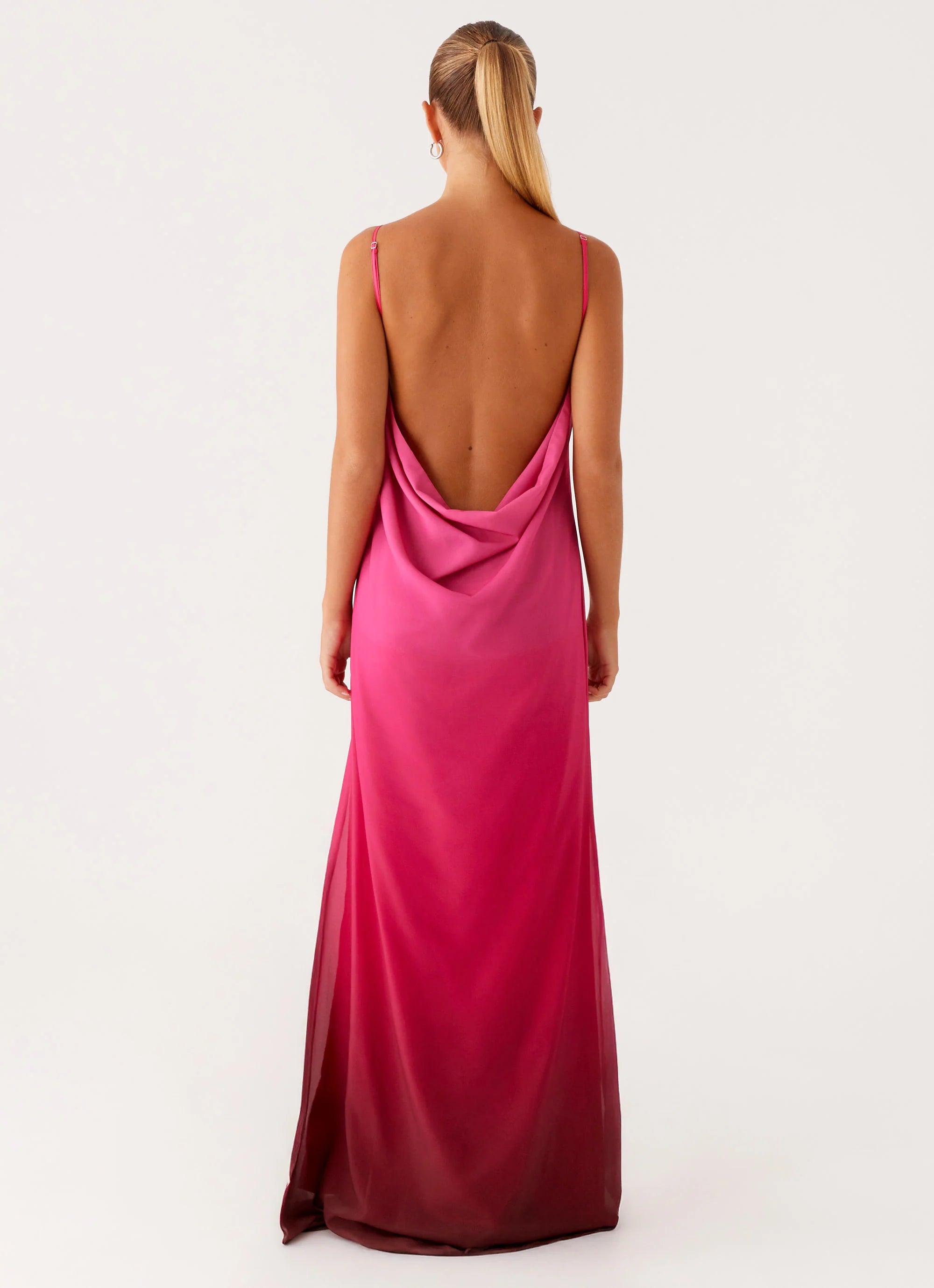 Marianne Maxi Dress Fuchsia Gradient
