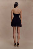 Hilda Embellished Strapless Mini Dress Black