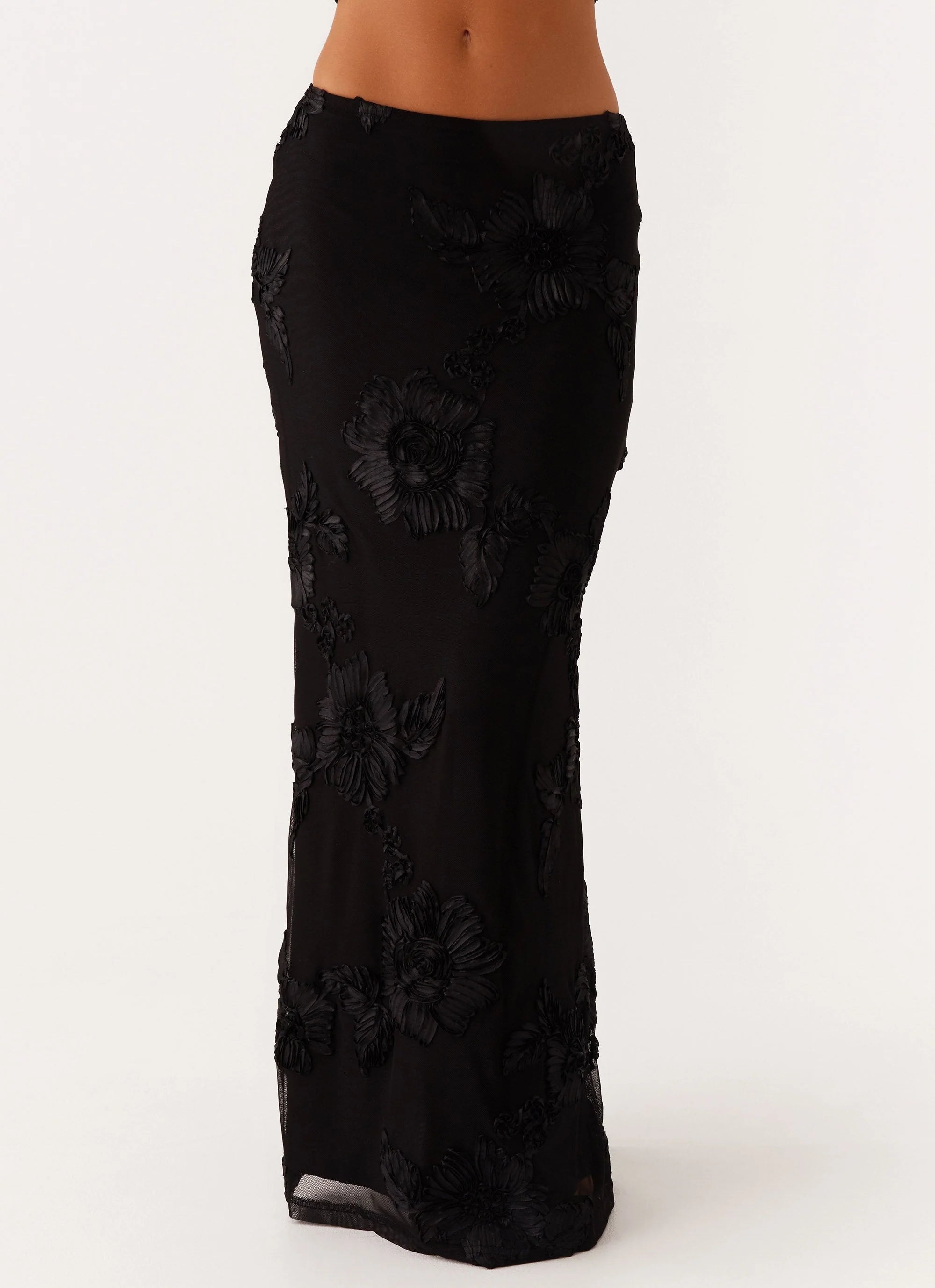 Radiate Maxi Skirt Black