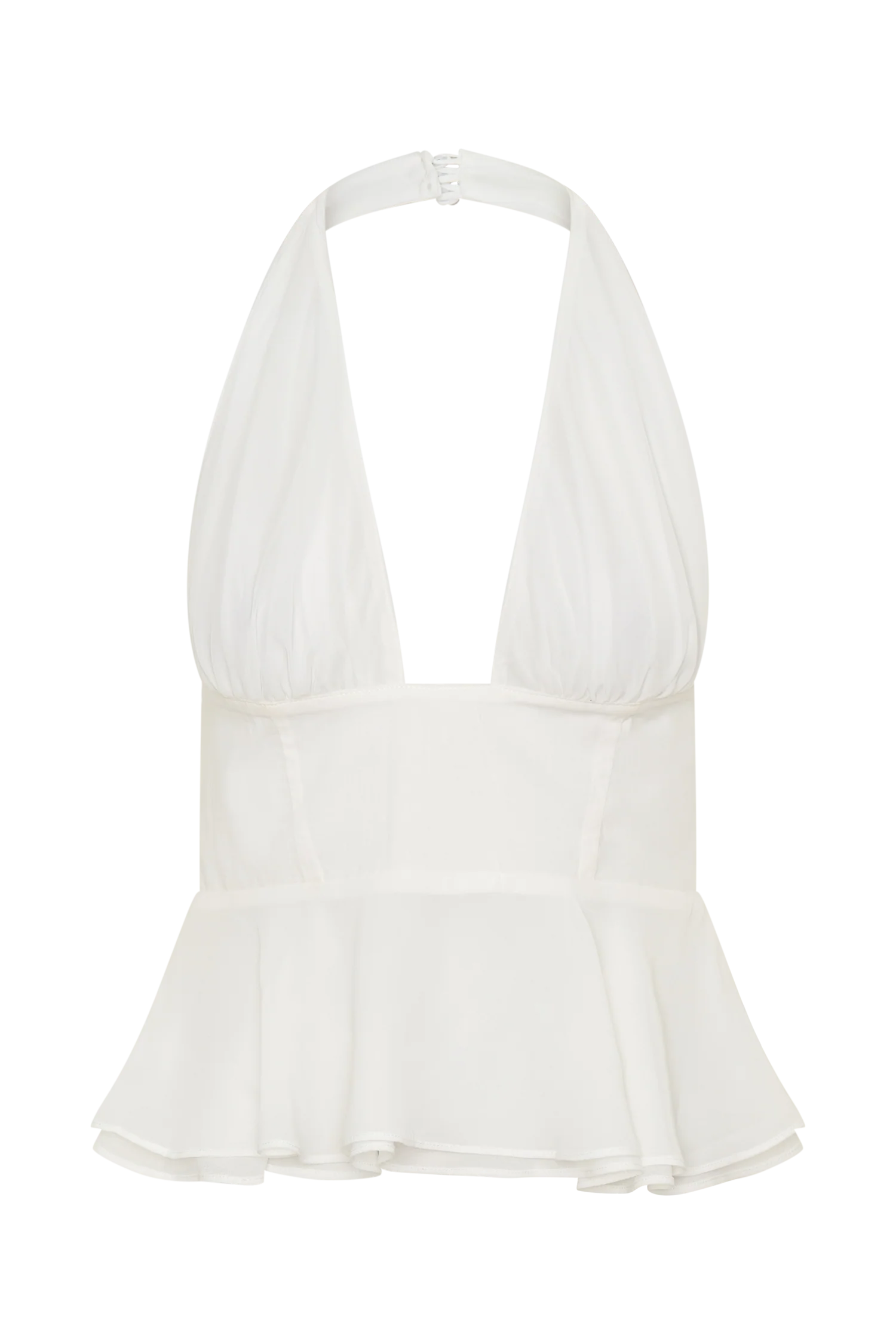 River Halter Neck Sleeveless Top White