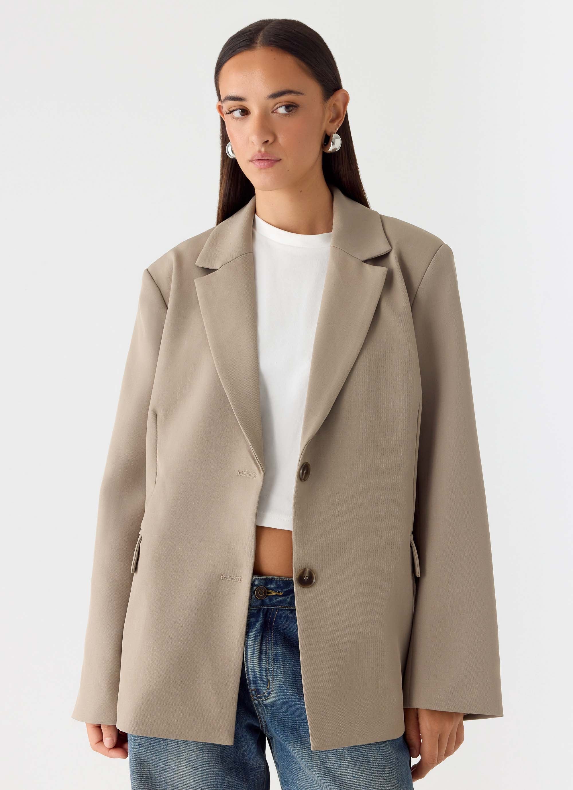 Sibel Blazer Warm Grey
