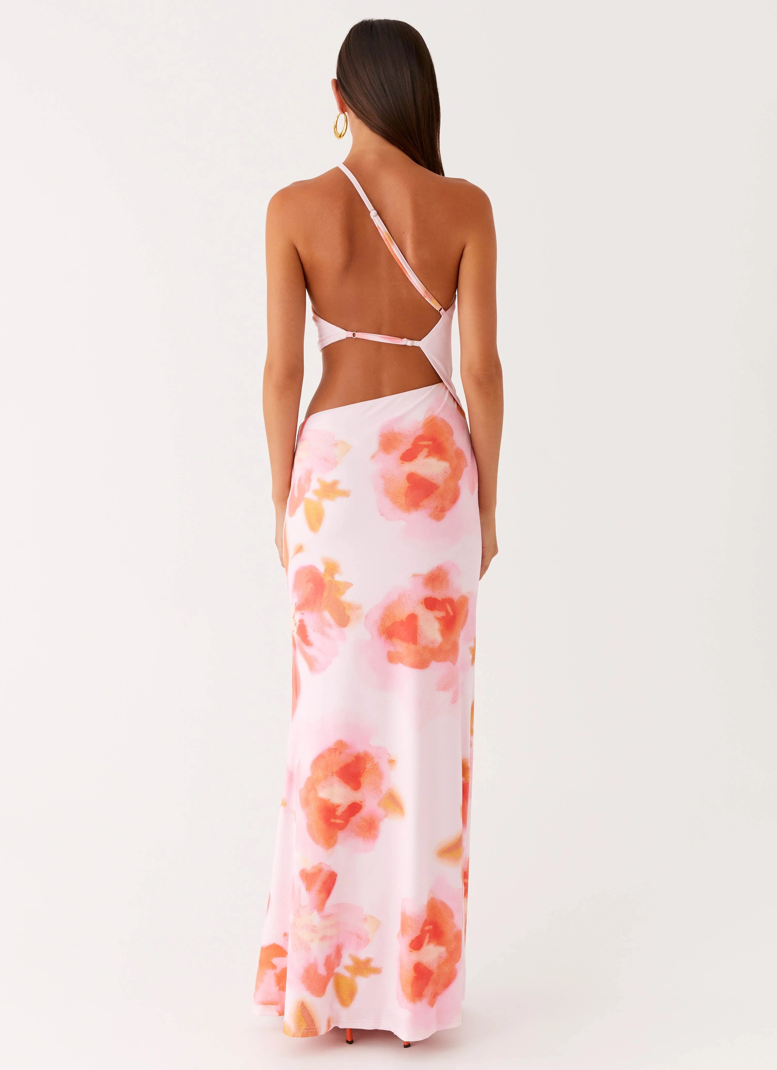 Riano Cut Out Maxi Dress Blushing Blossom