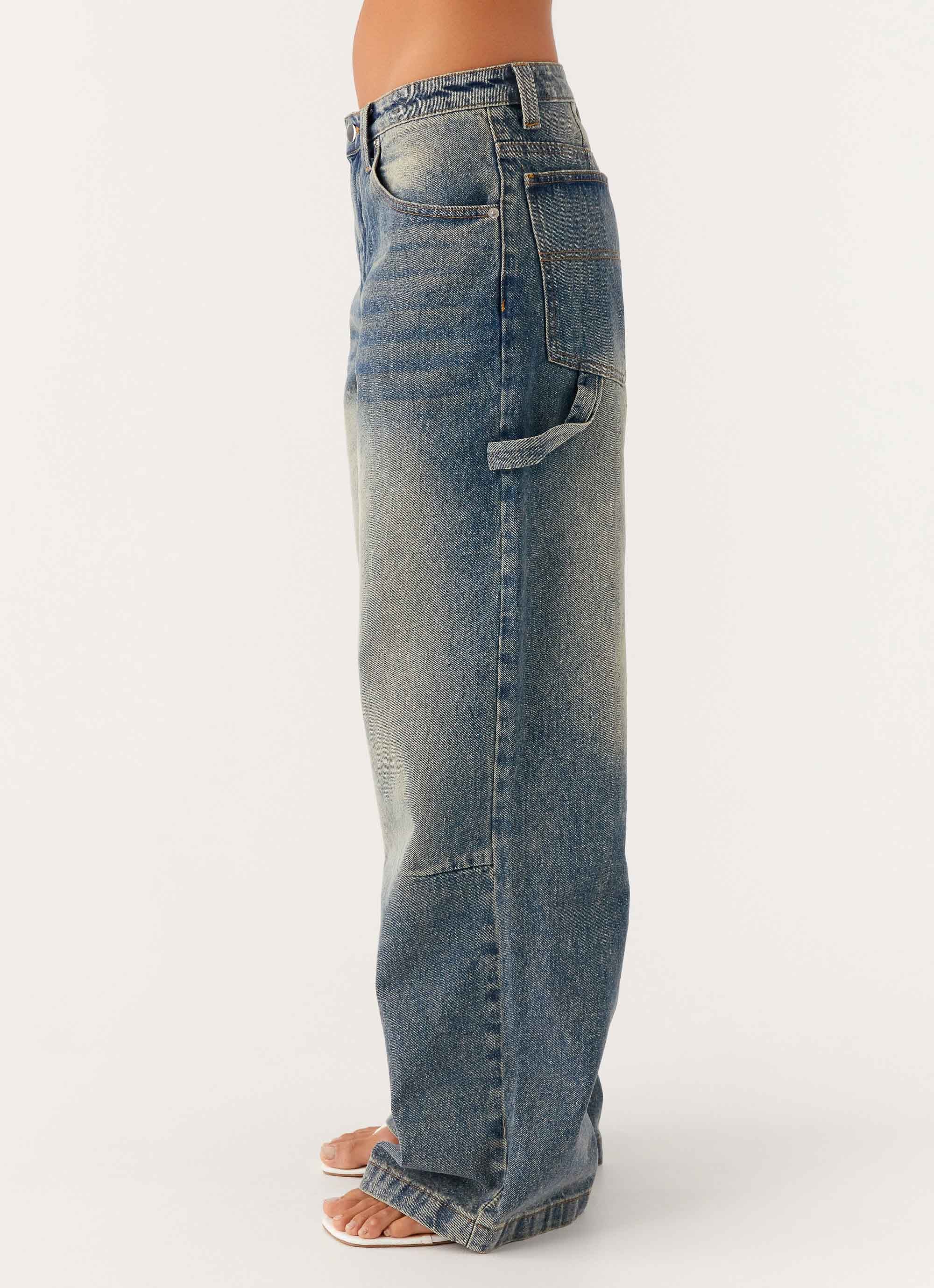 Jaylie Denim Jeans Dirty Vintage Wash