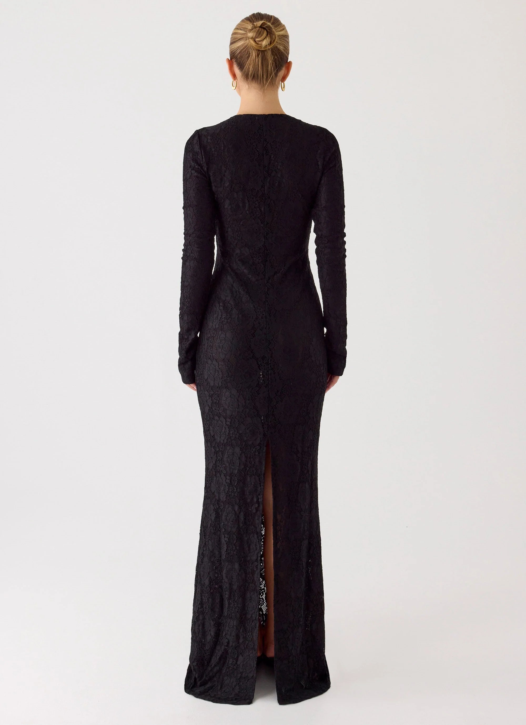 Astoria Long Sleeve Maxi Dress Black