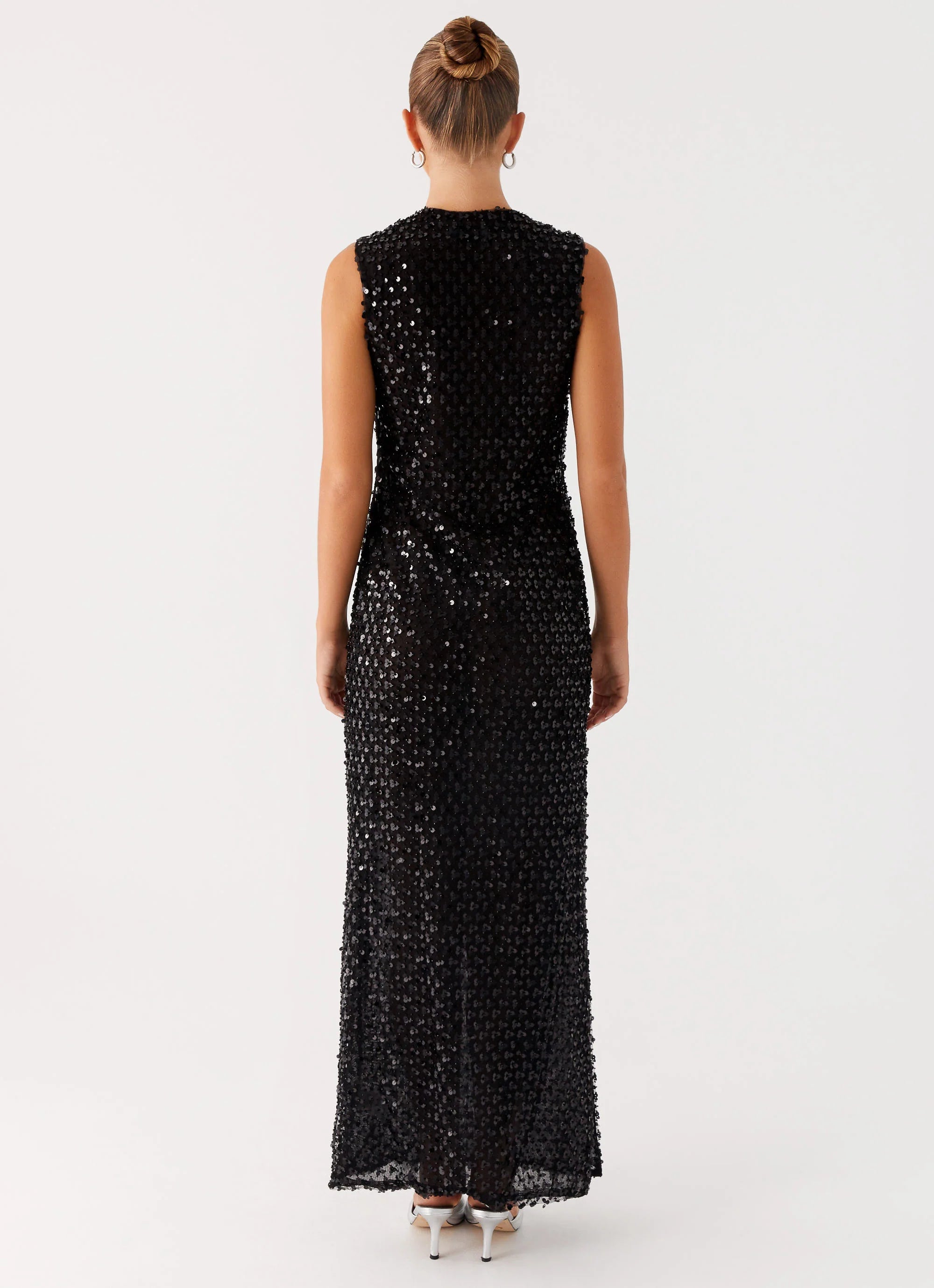 Kore Sequin Maxi Dress Black
