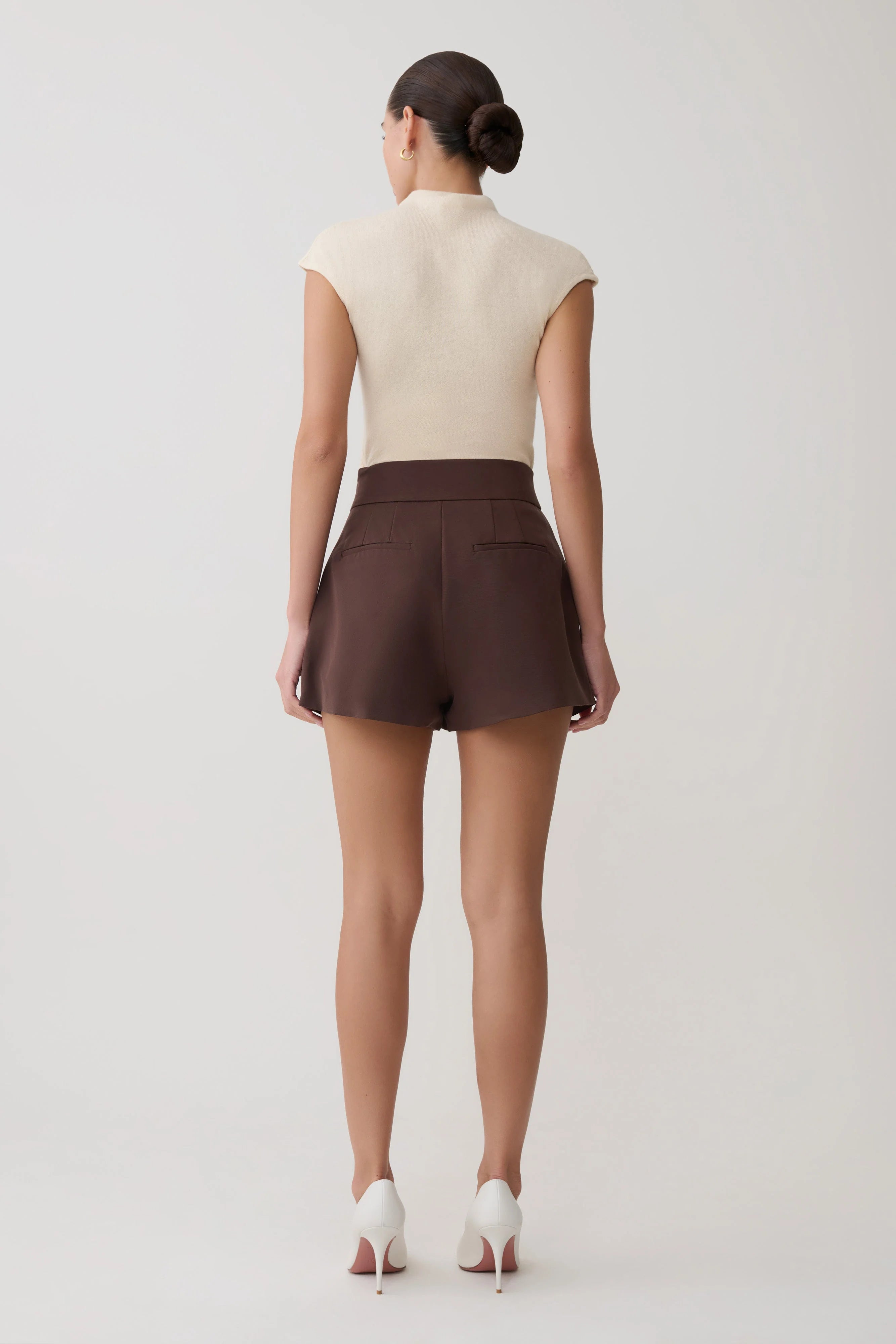 Alden High Waisted Short Chocolate
