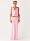 Log In Halter Top Baby Pink