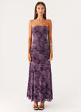 Alexandrite Midi Dress Purple