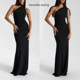 Women Sexy Backless Dress Halter Cut Out Bodycon Maxi Dresses Wedding Guest Beach Vacation