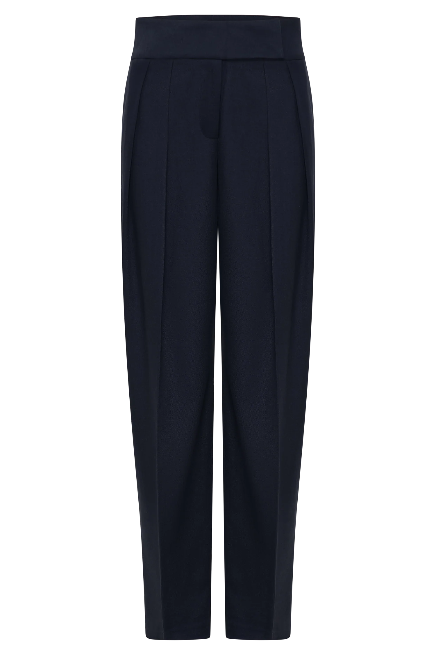 Penelope Pleated High Waisted Pants Dark Navy