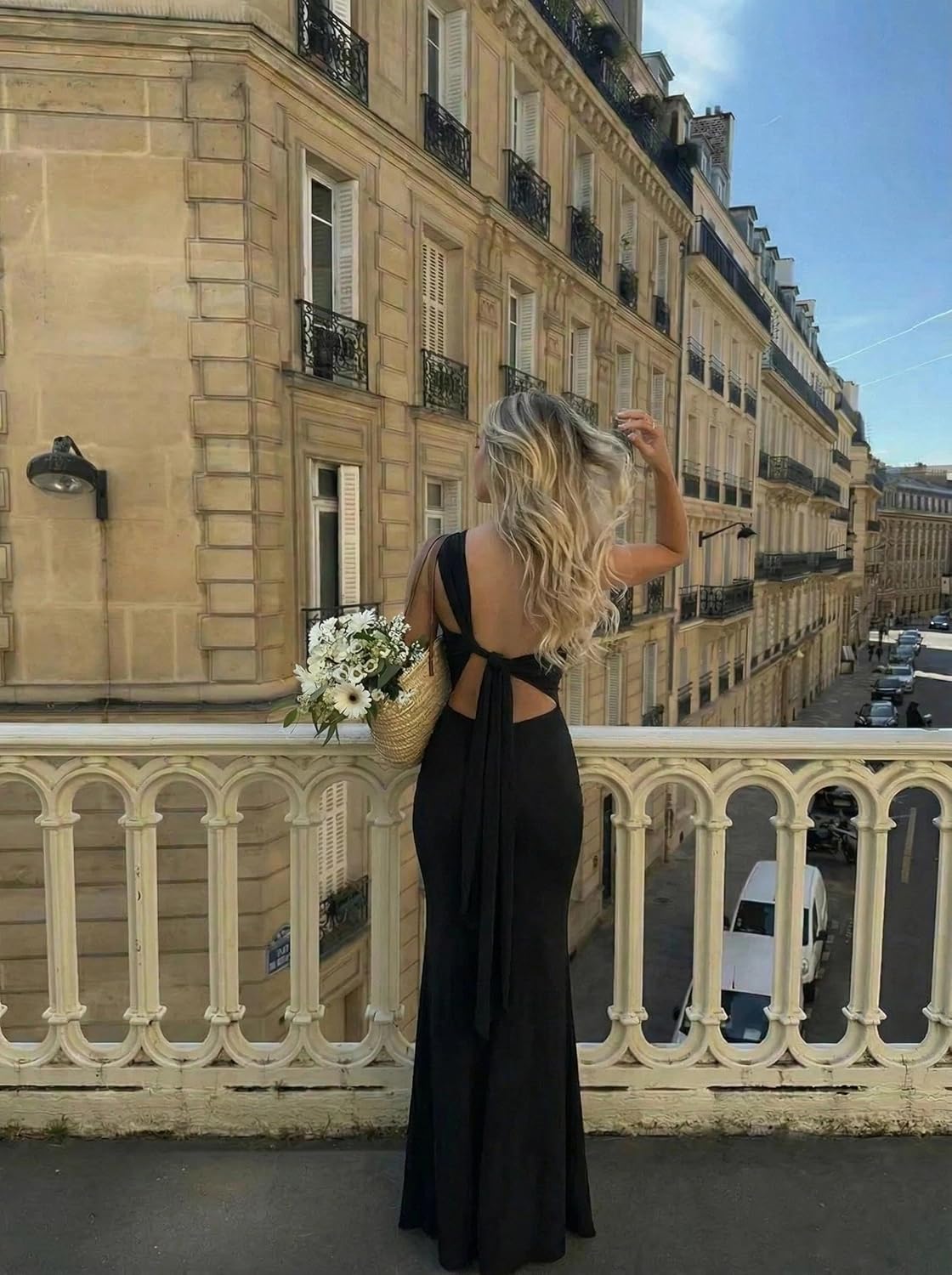 Women Sexy Backless Dress Halter Cut Out Bodycon Maxi Dresses Wedding Guest Beach Vacation