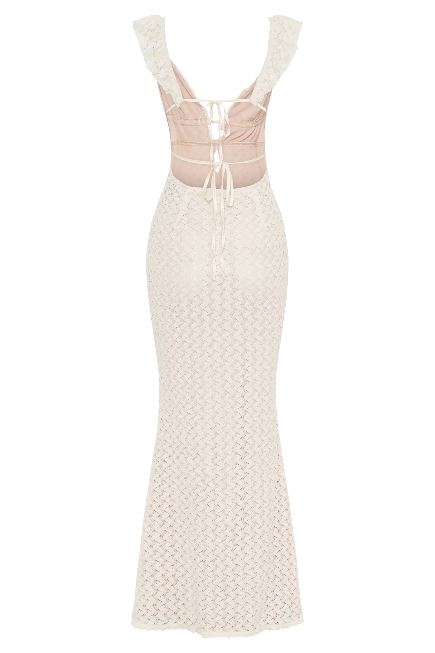 Ezra Lace Maxi Dress Ivory