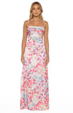 Blaise Multi Floral Satin Maxi Dress