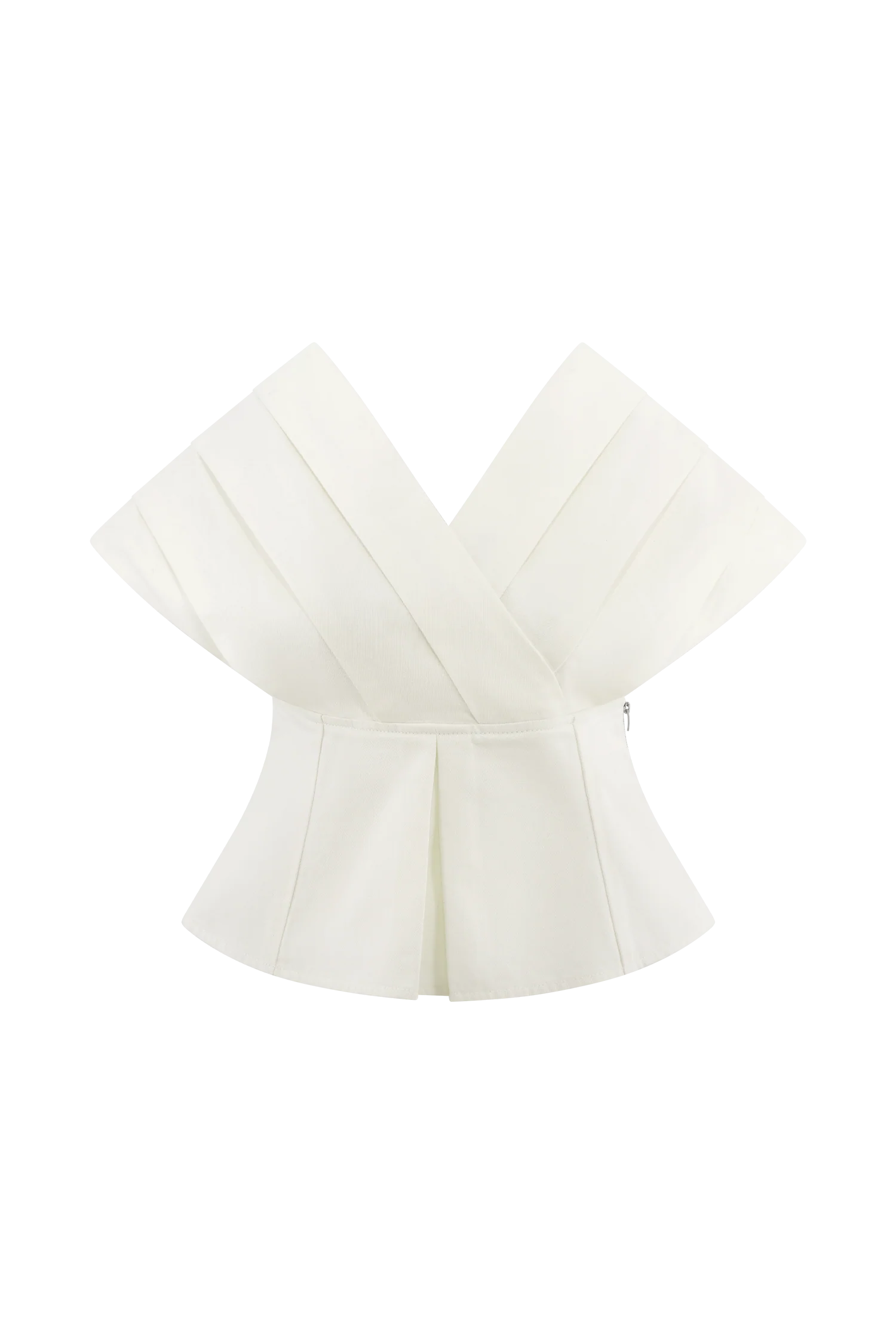 Rayne Off Shoulder Denim Top White