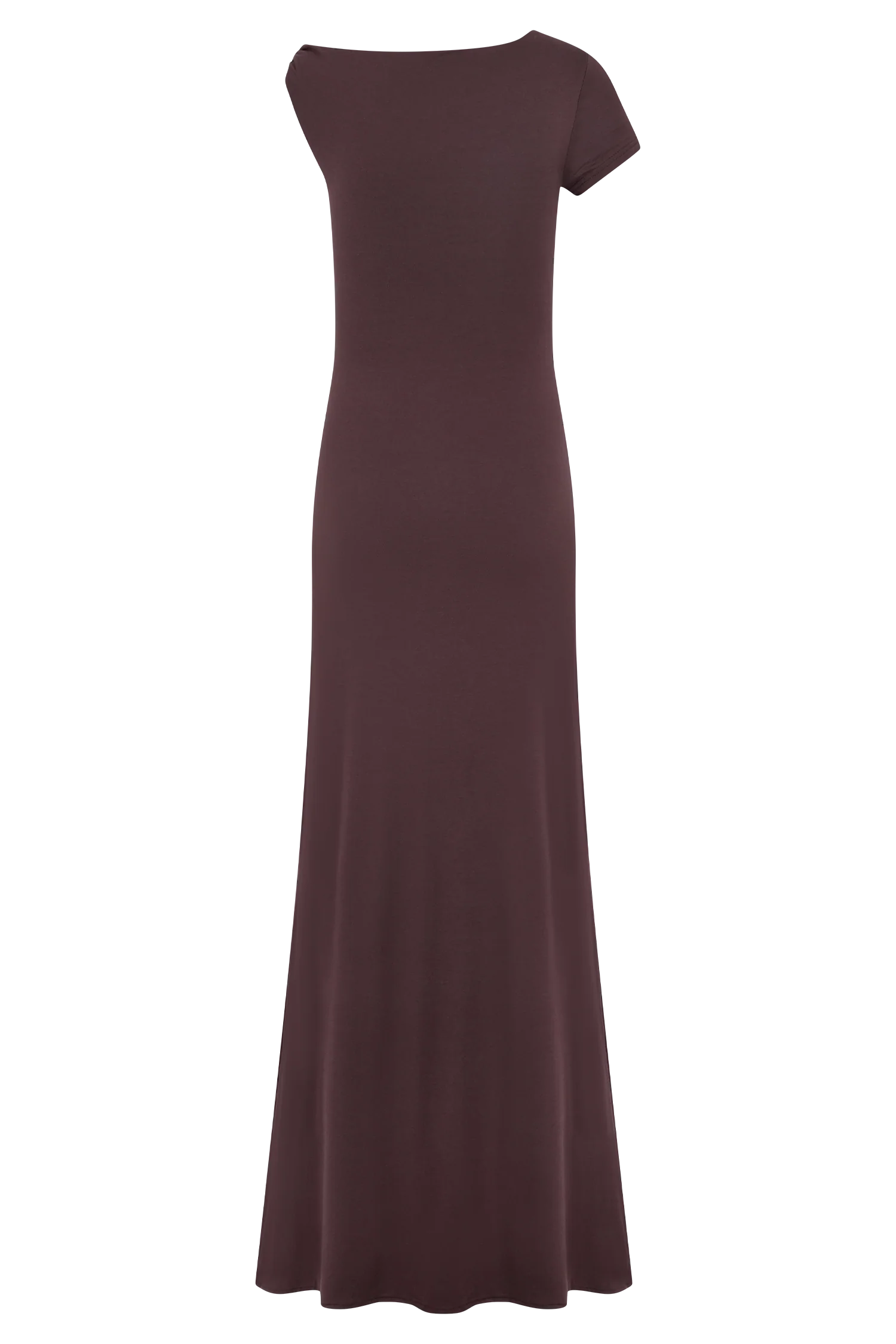 Tamsin Short Sleeve Modal Maxi Dress Mahogany