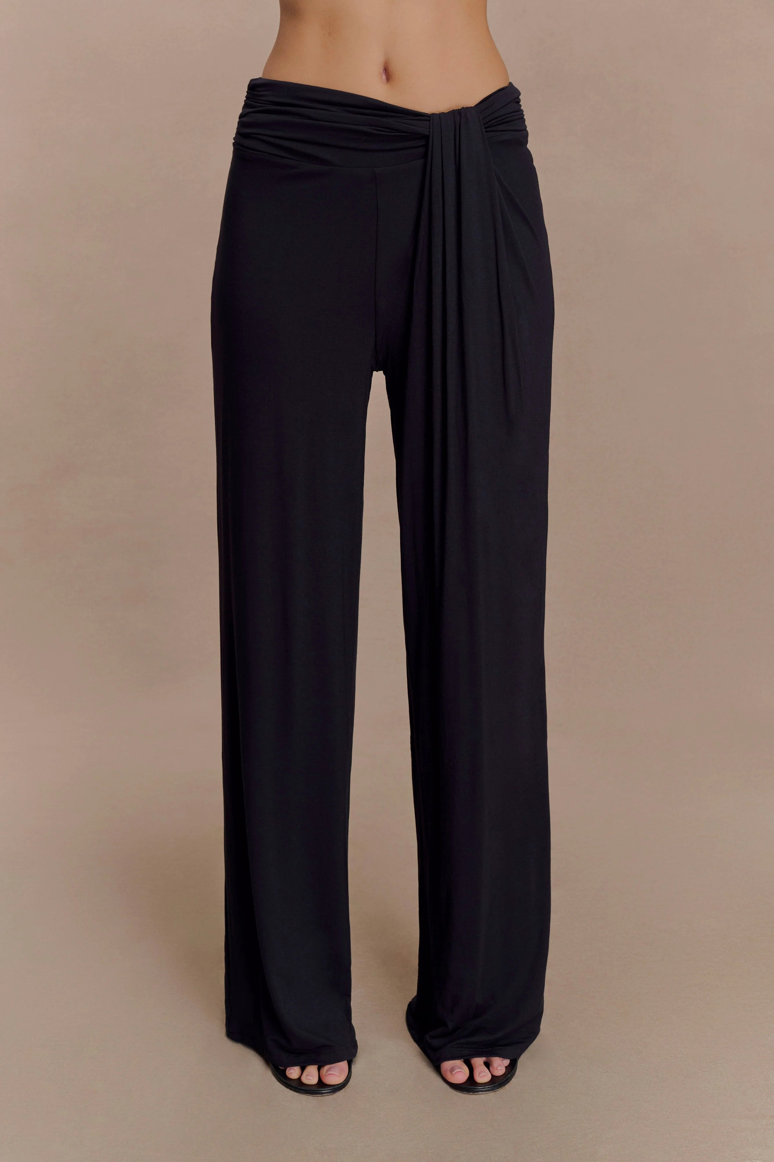 Ramona Modal Straight Leg Pant Black