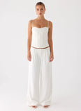 Samuel Low Rise Suiting Pants White