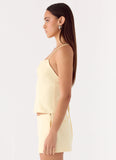 Leray Top - Lemon Yellow