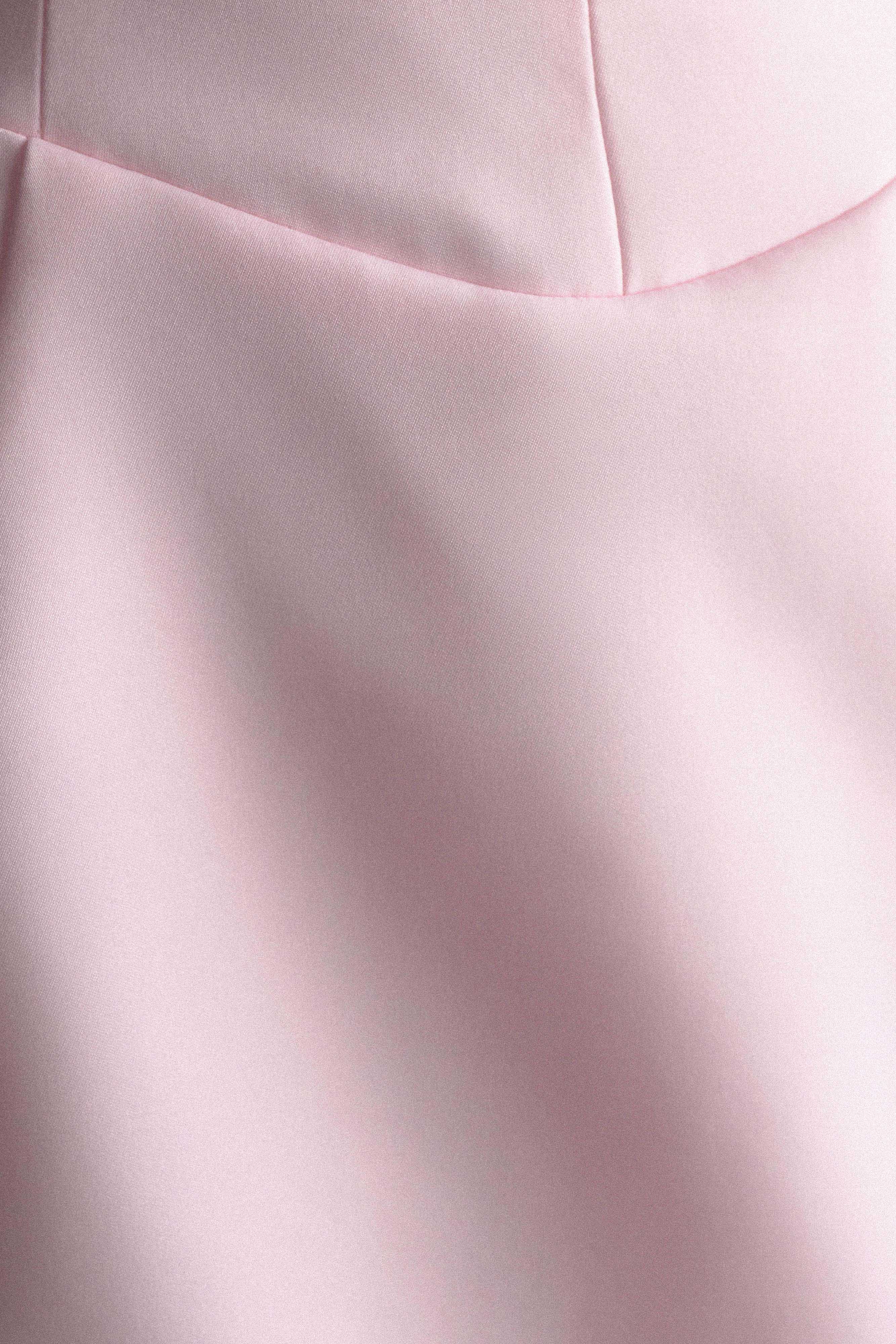 Orellia Strapless Suiting Mini Dress Soft Pink