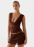 Sommers Lace Top Chocolate