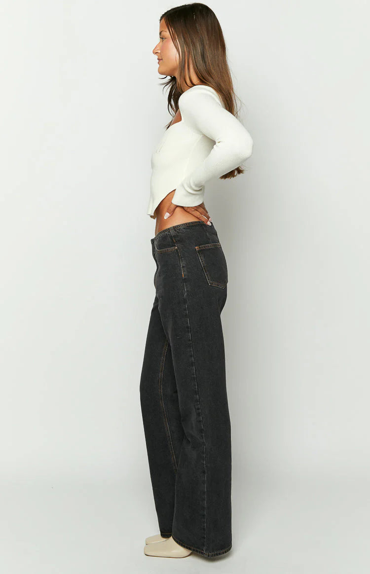 Lioness Practical Magic Charcoal Jeans