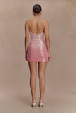 Mora Sequin Mini Dress Ombre Pink