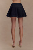 Arista Denim Mini Skirt Washed Indigo Blue