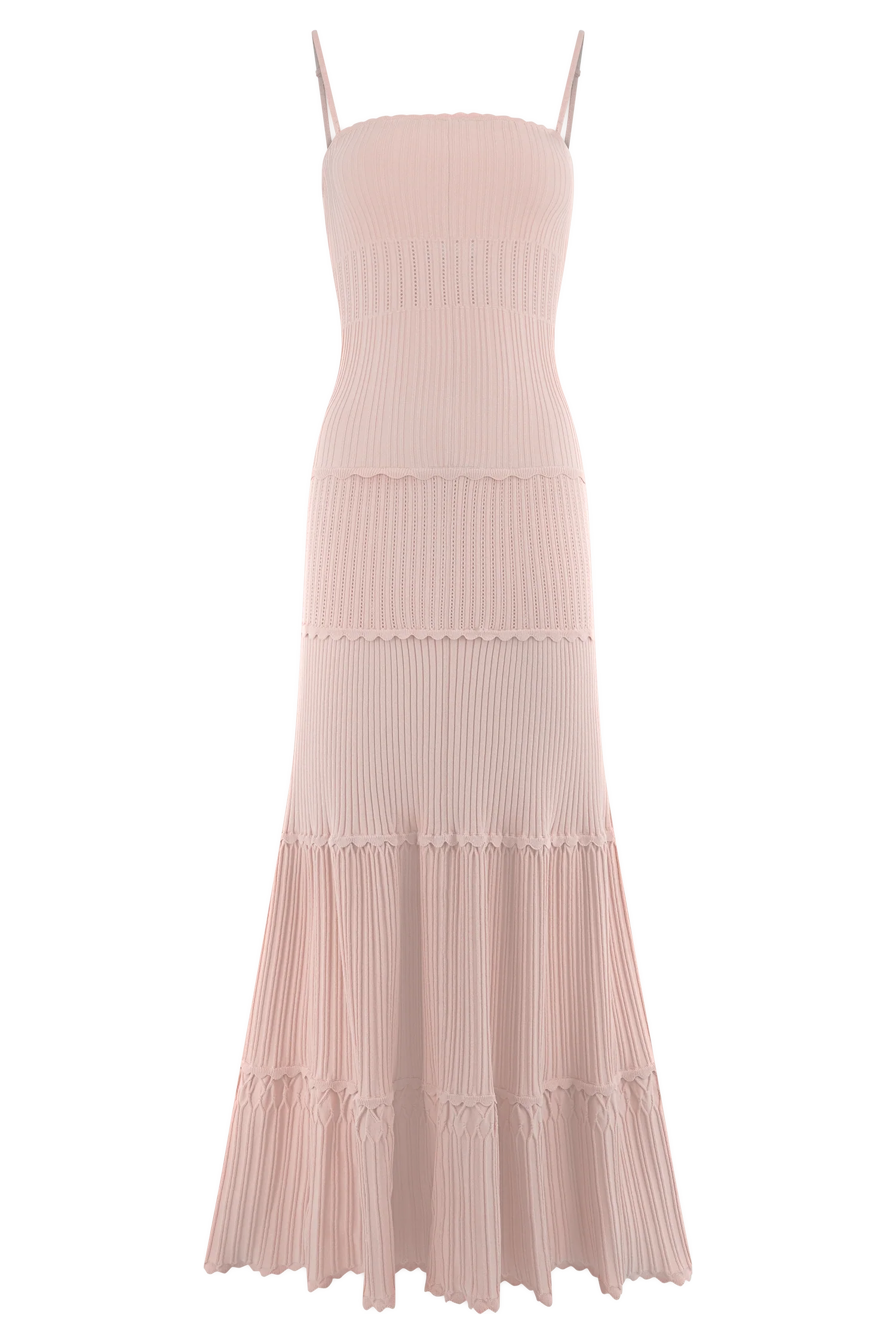 Finley Pointelle Knit Maxi Dress Baby Pink