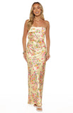 Maiah Yellow Bloom Prom Dress