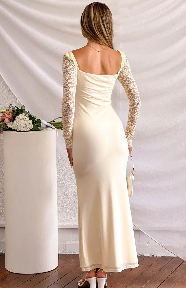 Orlanda Cream Maxi Dress