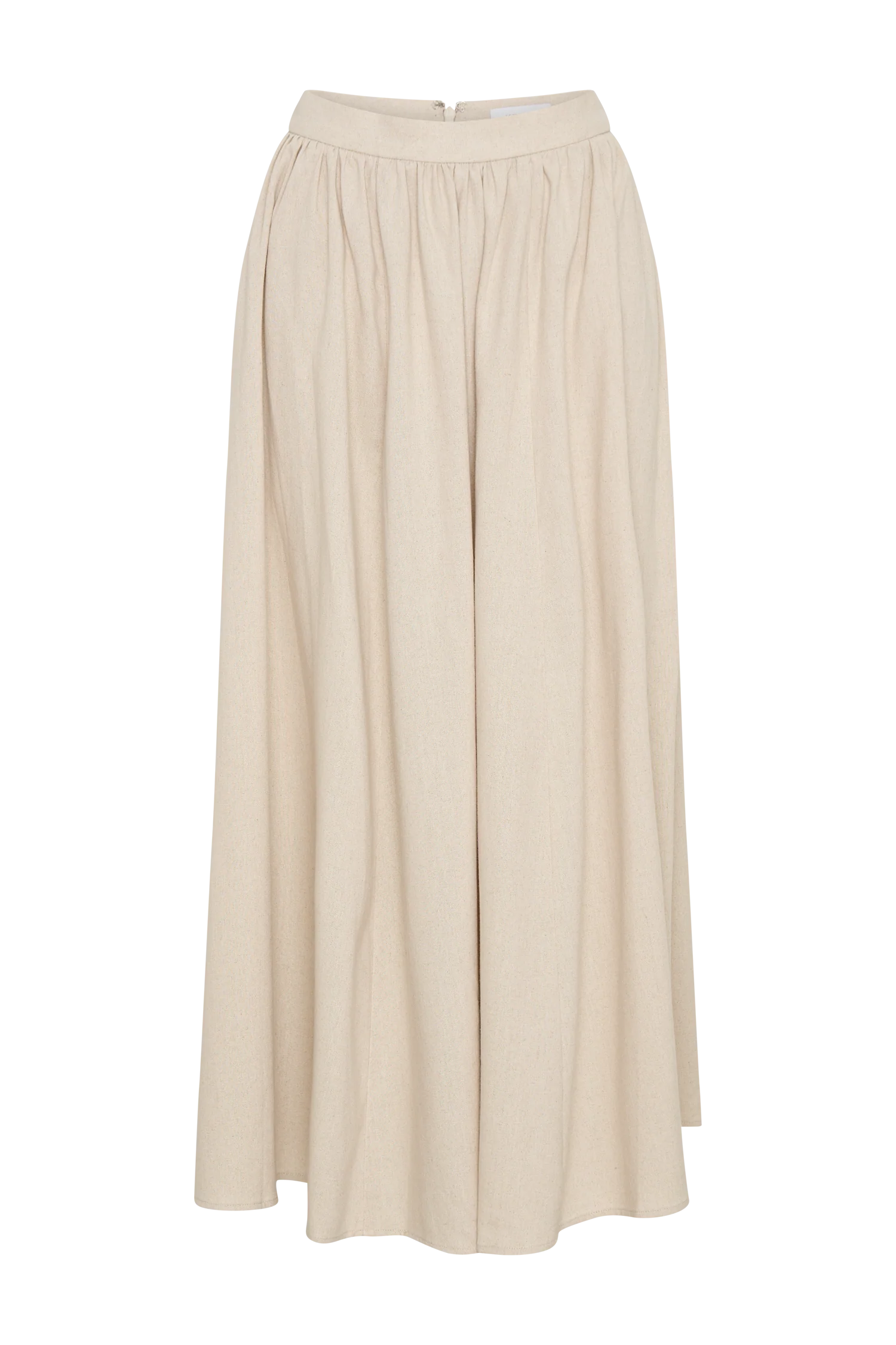 Clarence Linen A Line Maxi Skirt Natural