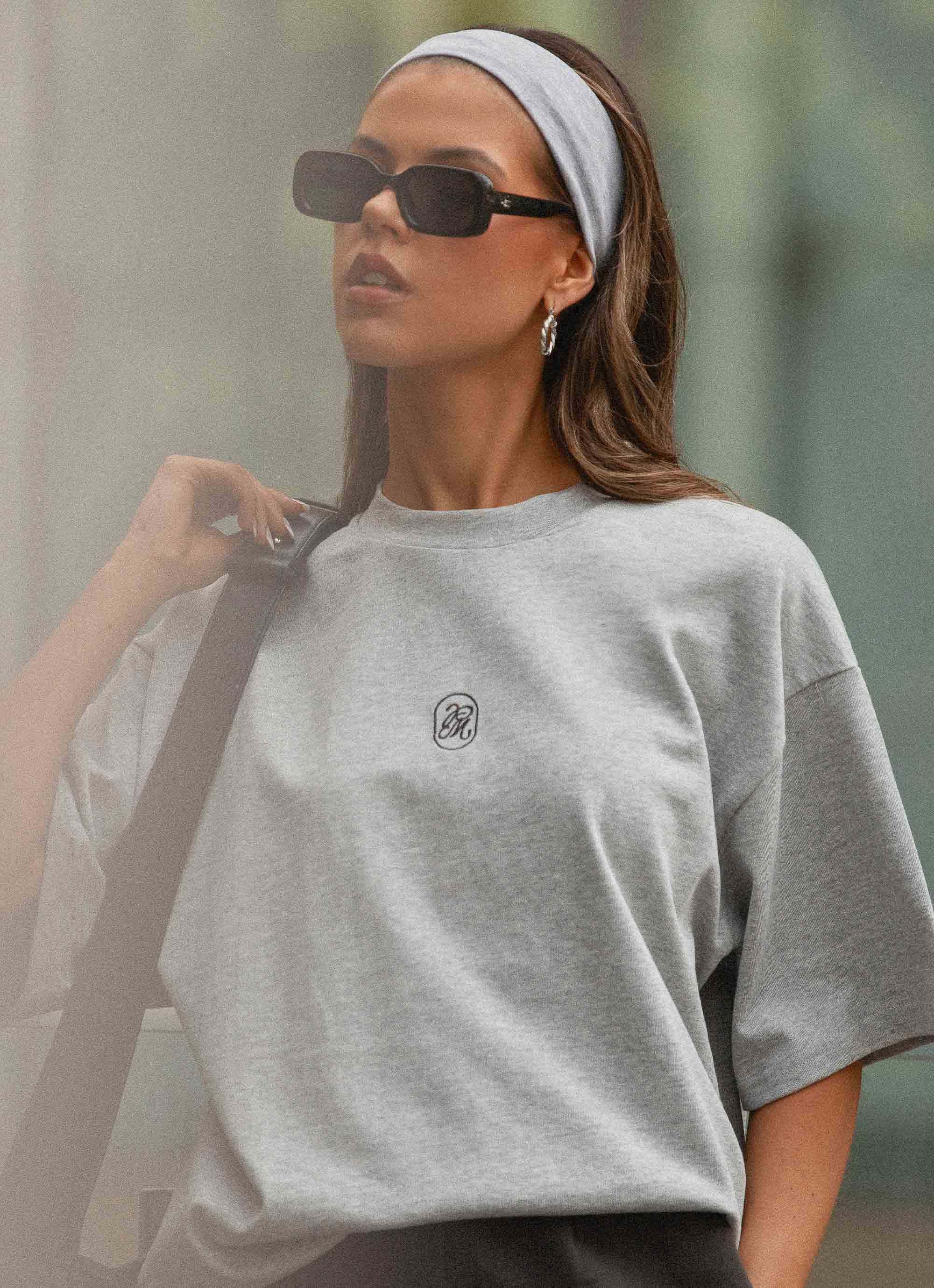Signature Oversized Tee Grey
