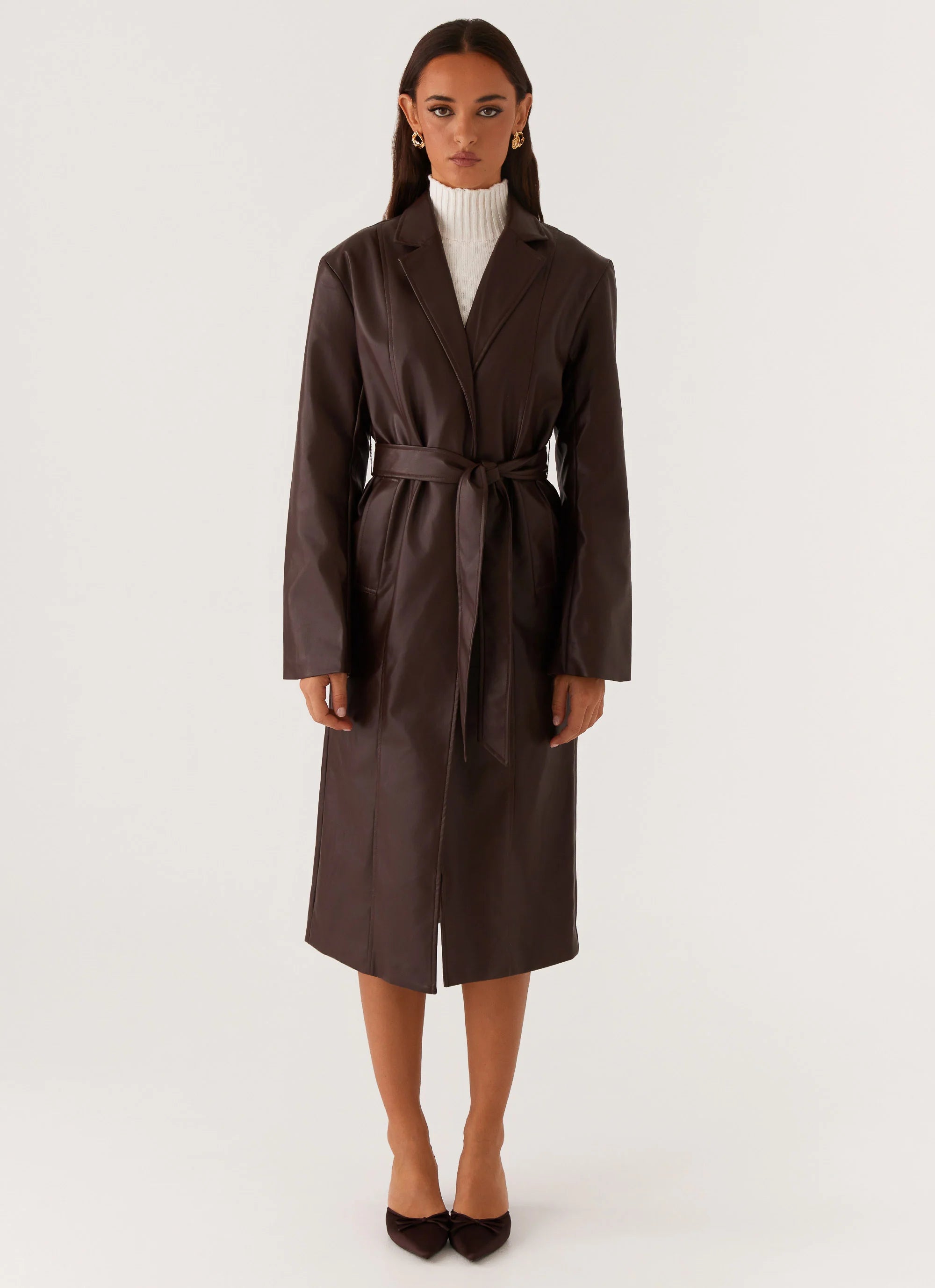 Dixie Trench Coat Chocolate
